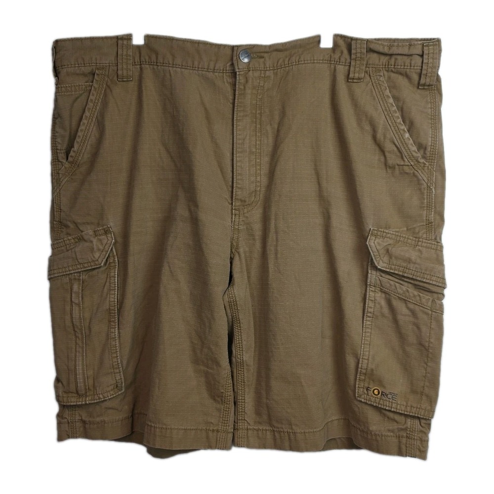 Carhartt Force Relaxed Fit Canvas Shorts Men's Size 42 Tan Side Pockets